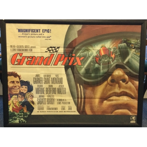 349 - POSTER: A Lonsdale and Bartholomew framed Movie poster for 'Grand Prix' depicting James Garner. Appr... 