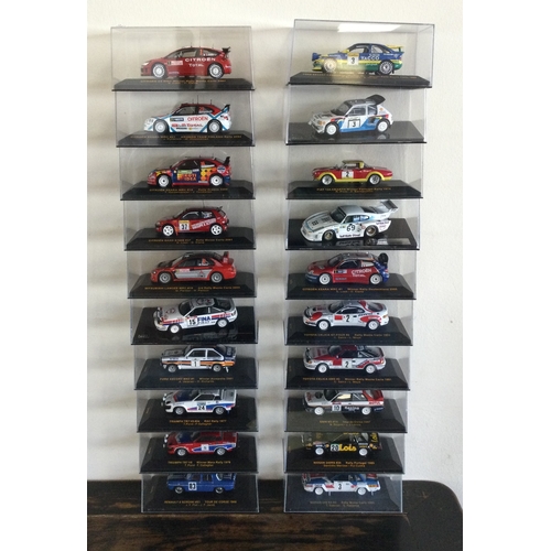 369 - Twenty various boxed model racing cars. Est. £20 - £30.