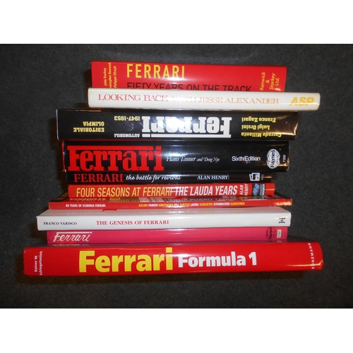 23 - BOOKS: FERRARI: MILLANTA, H: Ferrari Automobili 1947-1953, 1985, plus 9 other books on Ferrari (10).... 