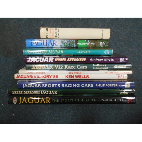 33 - BOOKS: JAGUAR: SKILLETER, P: Jaguar The Sporting Heritage 2000, plus 9 others (10). Est. £40 - £50.