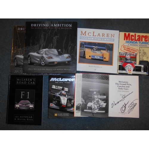 68 - BOOKS: McLAREN: NYE, D: The Grand Prix 3 signatures, plus 6 others (7). Est. £100 - £150.