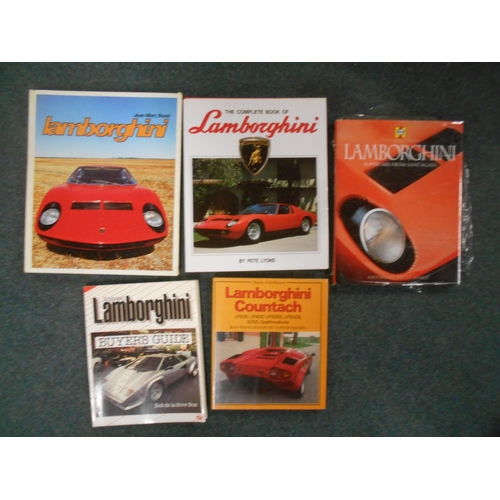 71 - BOOKS: LAMBORGHINI: LYONS, P: The Complete Book of...1988, plus 4 others (5). Est. £20 - £40.