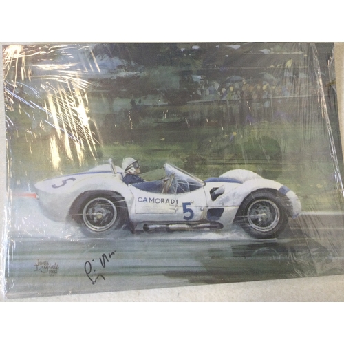 193 - BOOKS: AUTOGRAPHS: A large collection of 150+ racing driver autographs, incl. J. Brabham, J. Surtees... 