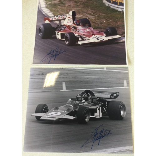 193 - BOOKS: AUTOGRAPHS: A large collection of 150+ racing driver autographs, incl. J. Brabham, J. Surtees... 