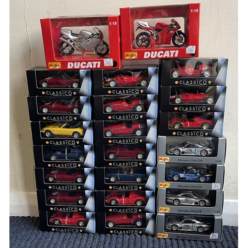 620 - A quantity of various boxed Ferrari model racing cars. Est. £20 - £30.