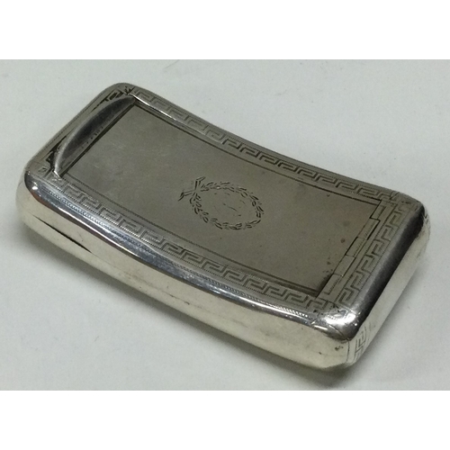 145 - A George III silver hinged snuff box. London 1806. By William Eley. Approx. 50 grams. Est. £150 - £2... 