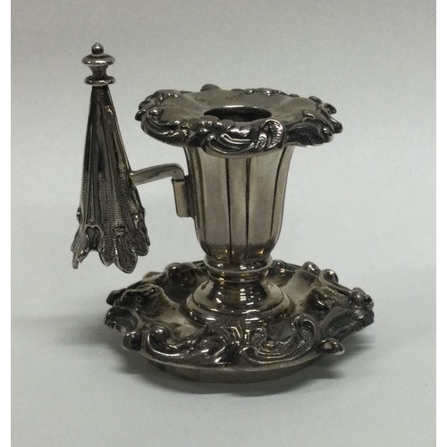 218 - A Victorian silver chamberstick with removable nozzle. London. Approx. 56 grams. Est. £20 - £30.