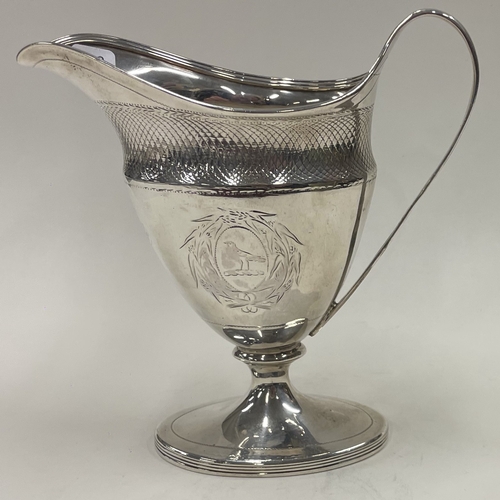 272 - A fine Victorian silver jug. London 1841. By John Tapley. Approx. 176 grams. Est. £200 - £250.