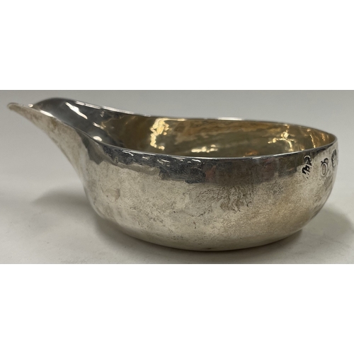 288 - An 18th Century George III silver pap boat. London 1749. Approx. 54 grams. Est. £120 - £150.