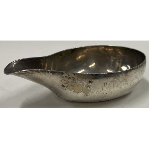 289 - A George III silver pap boat. London 1743. By Harvey Price. Approx. 56 grams. Est. £120 - £150.