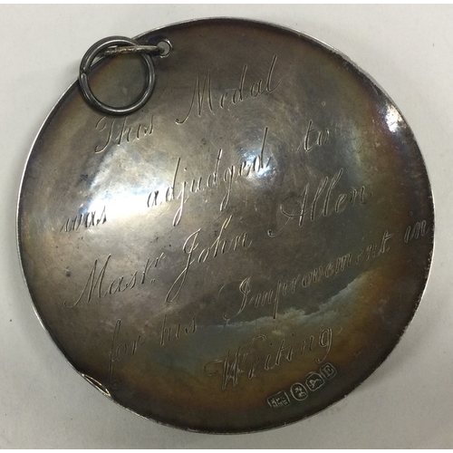 218 - PETER, ANN & WILLIAM BATEMAN: A rare George III silver medallion. London 1800. Approx. 19 grams. Est... 