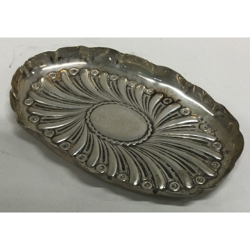 260 - A Victorian silver fluted dish. Birmingham. Approx. 38 grams. Est. £30 - £50.