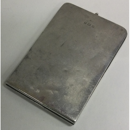 280 - A silver business / card holder. Birmingham 1910. By Crisford & Norris. Approx. 26 grams. Est. £30 -... 