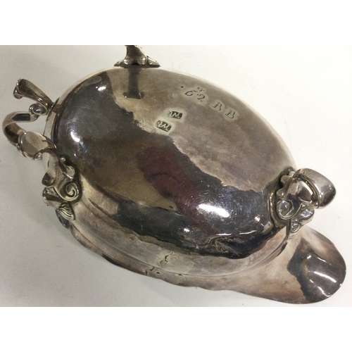 353 - An 18th Century Irish Provincial silver sauceboat. Makers mark only, struck twice. By William Bond. ... 