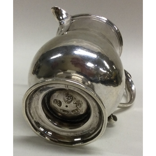 449 - NEWCASTLE: A fine and rare silver sparrow cream jug. 1760. By James Crawford. Approx. 95 grams. Est.... 