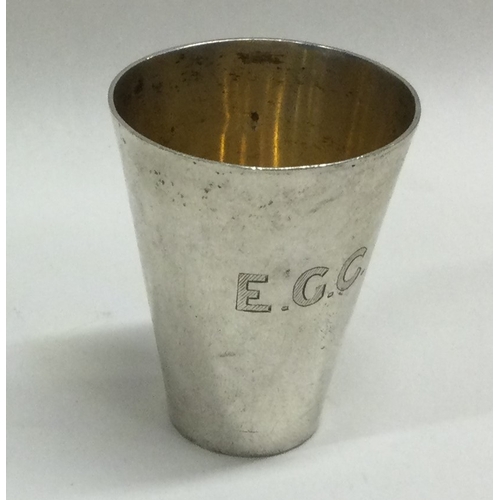 474 - A silver beaker. Birmingham 1908. By Charles Boyton & Sons. Approx. 27 grams. Est. £30 - £50.