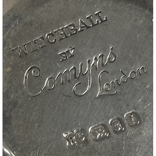 52 - A rare 'Witchball' silver table lighter. London 1964. By Comyns. Approx. 301 grams. Est. £80 - £120.