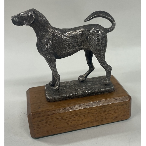 63 - A novelty silver figure of a dog. London 1965. By SMD Castings. Approx. 229 grams gross. Est. £200 -... 