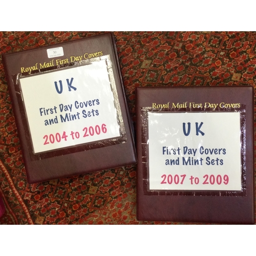 30 - A folder containing UK first day covers from 2004 - 2009. Est. £20 - £30.