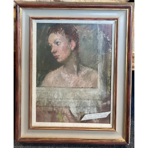 1002 - ARTHUR RALPH MIDDLETON TODD: (British, 1891 - 1966): A framed and  glazed oil on canvas entitled 'He... 