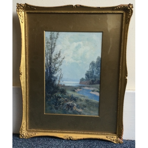 1026 - FREDERICK JOHN WIDGERY: (British, 1861 - 1942): A gilt framed and glazed watercolour entitled, 