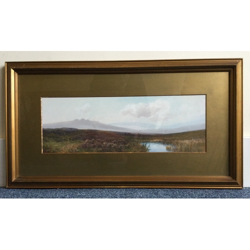 1042 - FREDERICK JOHN WIDGERY: (British, 1861 - 1942): A gilt framed and glazed watercolour depicting a Dar... 