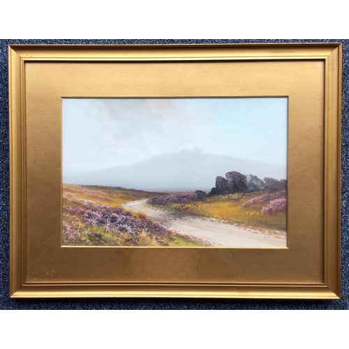 1049 - REGINALD DANIEL SHERRIN: (British, 1891 - 1971): A gilt framed watercolour depicting a typical Dartm... 