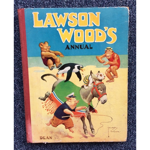 1054 - A Lawson Wood's 1951 annual. Published by Dean & Son Ltd. Inscribed and signed by the artist. Dated ... 