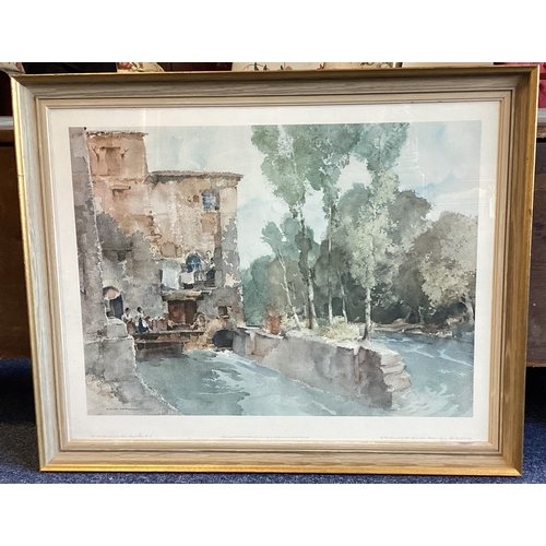 1104 - WILLIAM RUSSELL FLINT: (Scottish, 1880 - 1969): A framed and glazed print entitled, 'The Mill, Barba... 