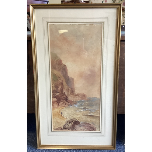 1114 - WILLIAM HENRY EARP: (British, 1831 - 1914): A pair of gilt framed and glazed watercolours depicting ... 