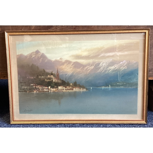 1118 - A group of three gilt framed pictures to include a William Russell Flint print. Various sizes. Est. ... 