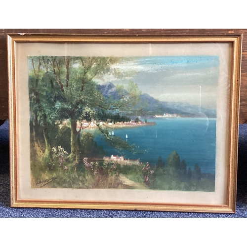 1118 - A group of three gilt framed pictures to include a William Russell Flint print. Various sizes. Est. ... 