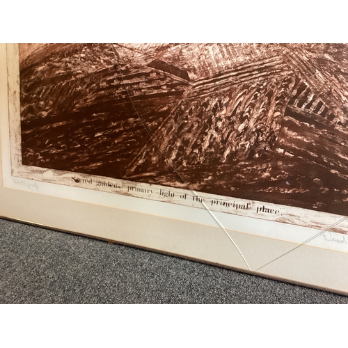 1122 - DAVID DEVERELL: A framed artist's proof entitled 