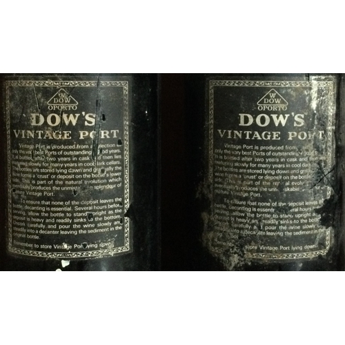 1204 - Two x 75cl bottles of Dow's 1983 Vintage Port. Bottled 1985. Est. £20 - £30.