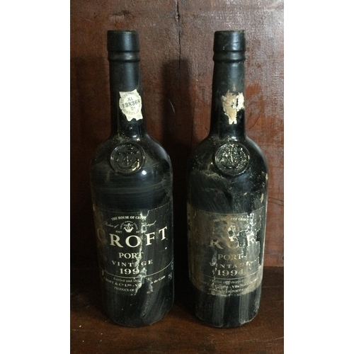 1205 - Two x 75cl bottles of Croft Port Vintage 1994. Est. £60 - £80.