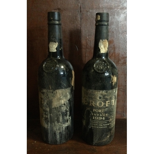 1208 - Two x 75cl bottles of Croft Port Vintage 1994. Est. £60 - £80.