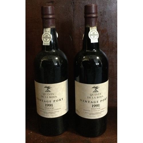 1210 - Two x 75cl bottles of Quinta De La Rosa Vintage Port 1991. Bottled 1993. Est. £20 - £30.