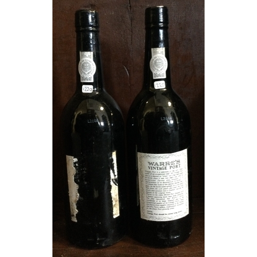 1220 - Two x bottles of 75cl Warre's 1977 Vintage Port. Bottled 1979. £200 - £300.