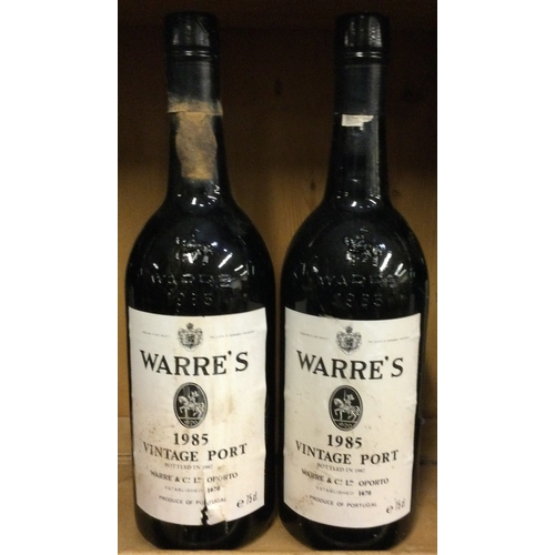 1226 - Two x 75cl bottles of Warre's 1985 Vintage Port. Bottled 1987. Est. £150 - £200.