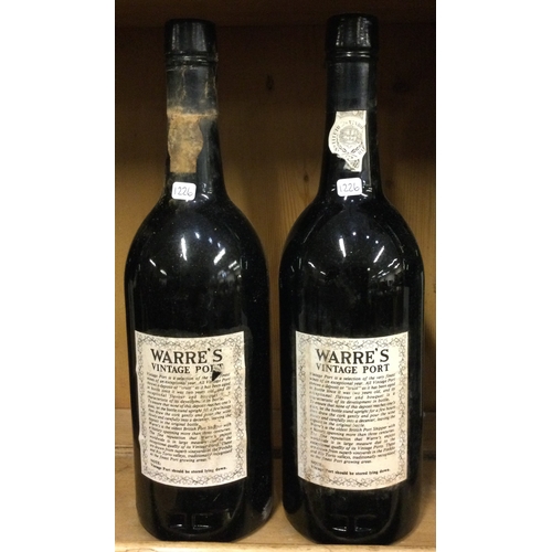 1226 - Two x 75cl bottles of Warre's 1985 Vintage Port. Bottled 1987. Est. £150 - £200.