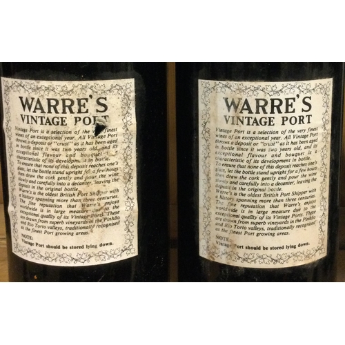 1226 - Two x 75cl bottles of Warre's 1985 Vintage Port. Bottled 1987. Est. £150 - £200.