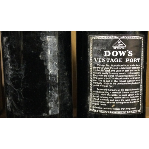 1234 - Two x 75cl bottles of Dow's 1985 Vintage Port. Bottled 1987. Est. £20 - £30.