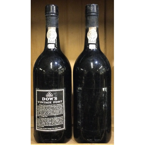 1236 - Two x 75cl bottles of Dow's 1985 Vintage Port. Bottled 1987. Est. £20 - £30.