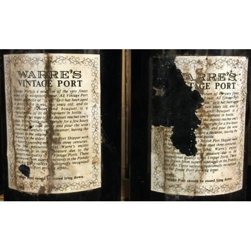 1238 - Two x 75cl bottles of Warre's 1991 Vintage Port. Bottled 1993. Est. £150 - £200.