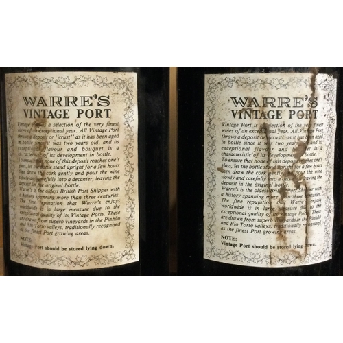 1239 - Two x 75cl bottles of Warre's 1991 Vintage Port. Bottled 1993. Est. £150 - £200.