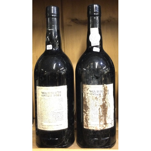 1240 - Two x 75cl bottles of Warre's 1991 Vintage Port. Bottled 1993. Est. £150 - £200.