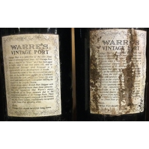 1240 - Two x 75cl bottles of Warre's 1991 Vintage Port. Bottled 1993. Est. £150 - £200.