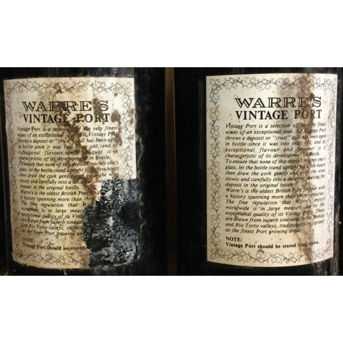 1241 - Two x 75cl bottles of Warre's 1991 Vintage Port. Bottled 1993. Est. £150 - £200.