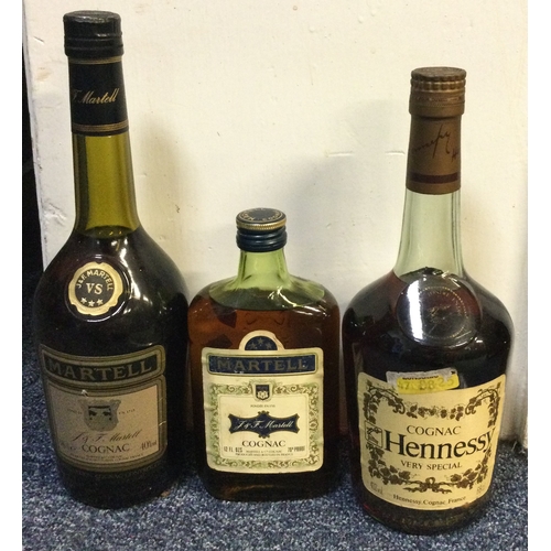 1268 - A 68 cl bottle of Cognac Hennessy Very Special together with a 12 fl. ozs bottle of Martell Cognac a... 