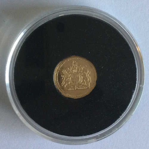 1292 - A 2016 quarter gold sovereign coin. Est. £70 - £80.